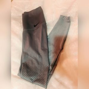 Nike Zonal Strength Ombre Gray Compression Leggings